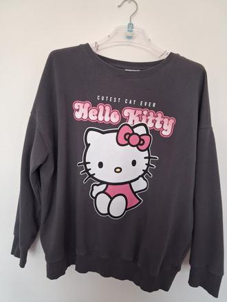 Teplejší mikina hello kitty vel. l, hello kitty,l