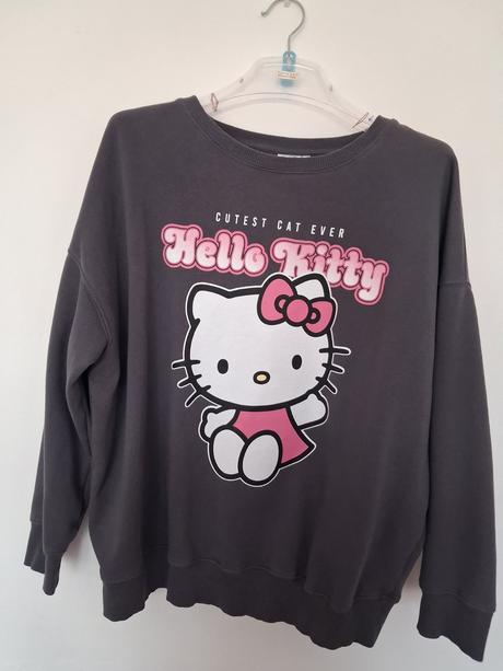 Teplejší mikina hello kitty vel. l, hello kitty,l