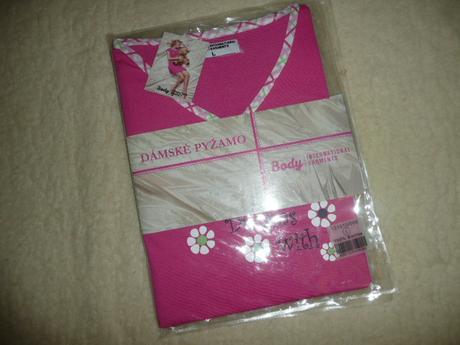 Pyžamo bavlněné kytička dámské vel m/l, l / m