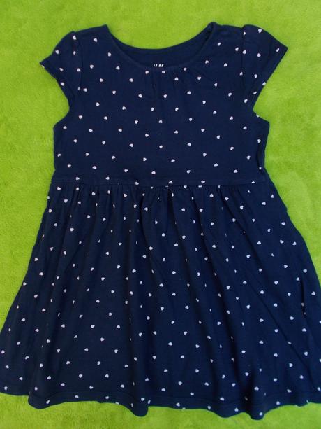 Letní srdíčkové šaty h&m  98 / 104, h&m,98