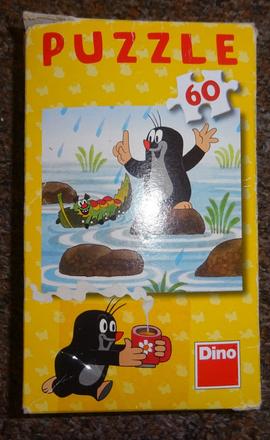 Puzzle krtek 60 dílků,