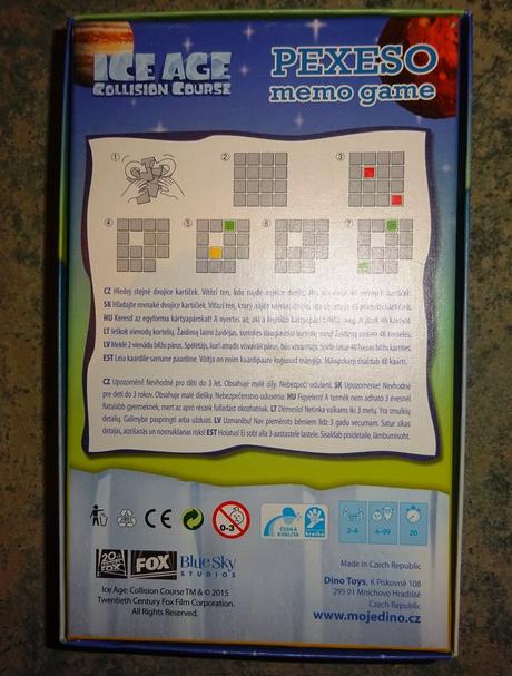 Pexeso ice age dino,