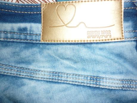 Dámské capri džínové kalhoty vintage denim, s