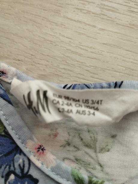 Šaty 2-3 roky, h&m,98