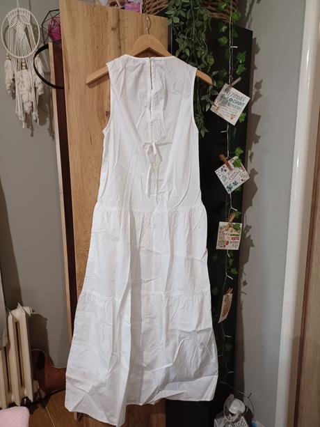 Dlouhé bílé šaty, kostým anděl, reserved,xs