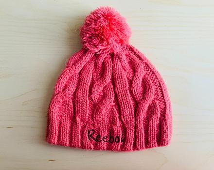 Čepice & čepička reebok s bambulkou vel. 104/110, reebok,104