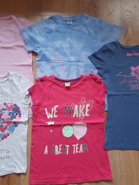 7 x tričko, vel 134/140 ham,tcm, ppco atd, h&m,134
