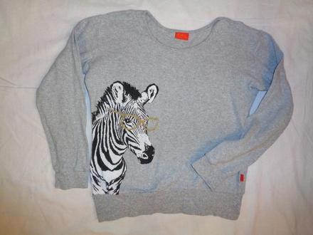 Krásná bavlněná mikina se zebrou, 158