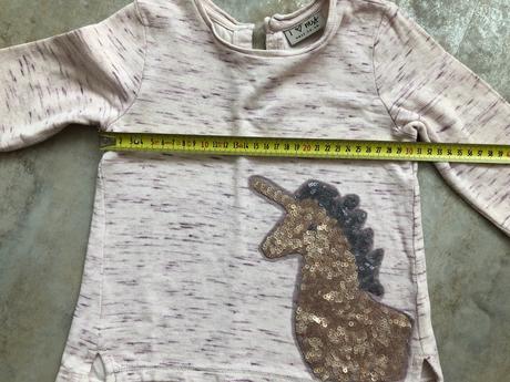 Triko next jednorožec flitry krajka bavlna 2 roky, next,92