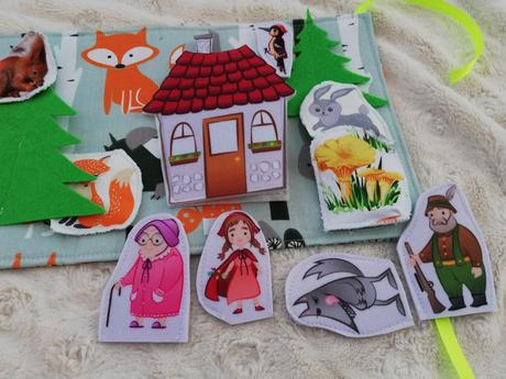 Quiet book červená karkulka,