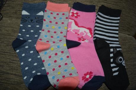 4x  dívčí  ponožky bavlněné,v.26-27, 26 / 27