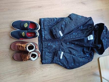 Dětská bunda a boty, lindex,134