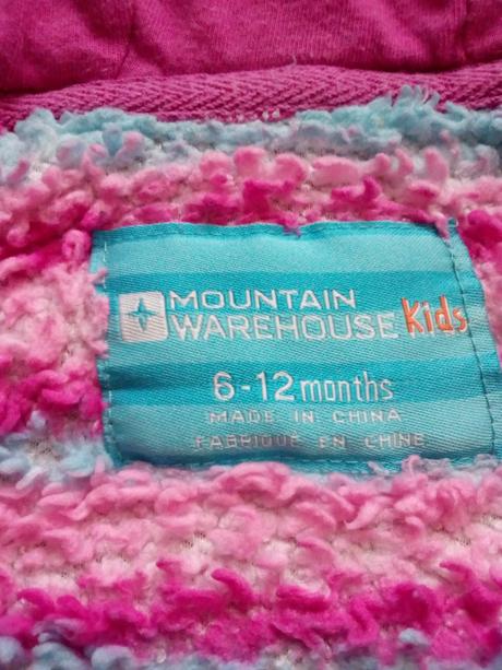 Mikina chlupatka zn.mountain warehouse kids vel.74, mountain warehouse,74
