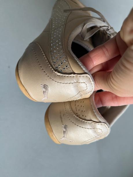 Tenisky puma béžová vel 37 kamínky kůže měkké, puma,37
