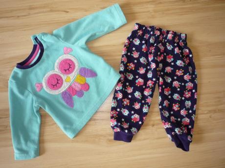 Lehké flísové pyžamo se sovičkami, early days,74