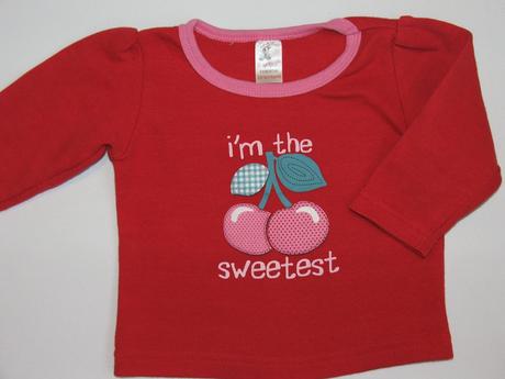 K727 červené tričko s třešní vel. 68, tiny ted,68