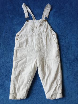 Zateplené kalhoty s laclem 1-2roky, 92