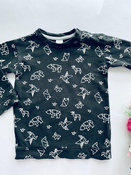 Mikina tmavě šedá - v.92, h&m,92