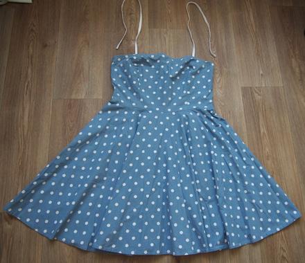 Šaty pin- up handmade vel.l, l