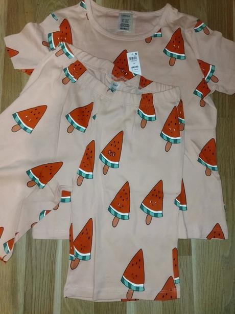 Letní pyžamo s melouny 134/140 lindex, lindex,140