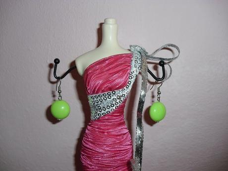 Zelené "lentilky" - naušnice,