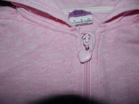 Růžová mikina zn. f&f vel.116/122, f&f,116