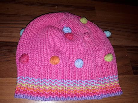 Zimní čepice s bambulkami vel. 110, next,110