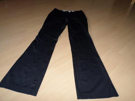 Dámské černé kalhoty, h&m,36