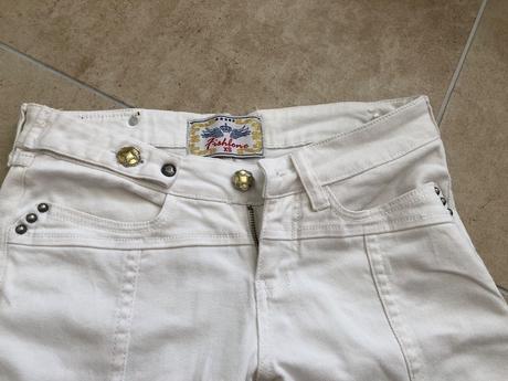 Fishbone xs krátké bílé džínové kalhoty, kraťasy, fishbone,xs