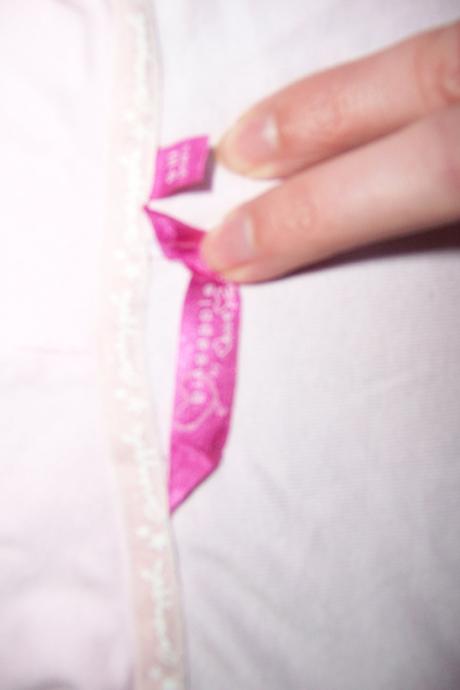 Bílé tričko s krátkým našitým růžovým bolerkem, 128