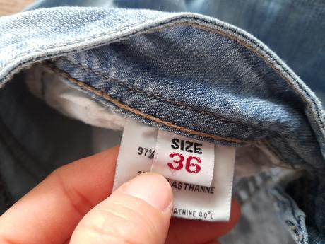 Světle modré rifle vel. 36, 36