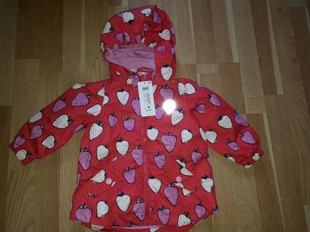 Jarní, podzimní bunda, přechodovå s jahůdky vel. 9, lindex,98