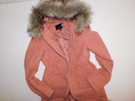 Dámský flaušový kabát s kapucí, bonprix,36