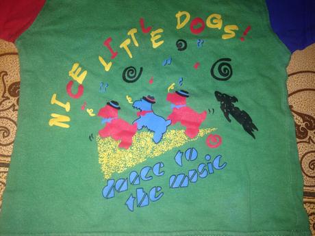 Retro klučičí tričko pejsci vel. 74 - 80, dimo,74
