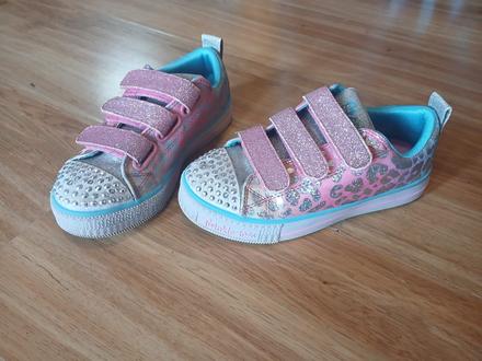 Třpytivé svítící boty skechers, vel. 29, skechers,29
