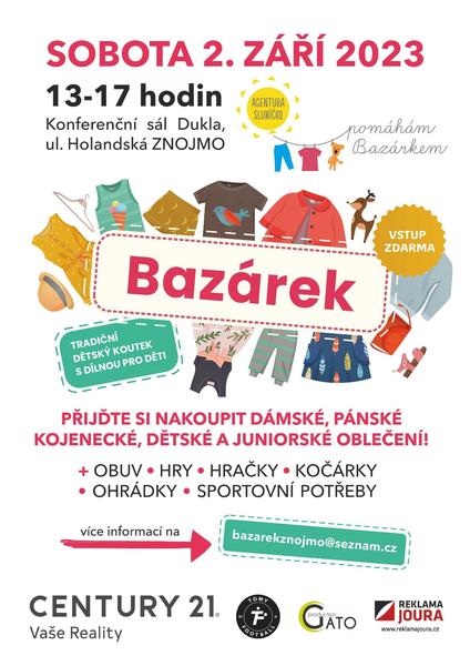 Bazárek Znojmo: Přijďte na sobotní akci plnou překvapení