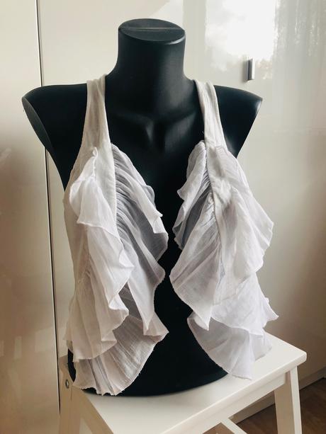 Bila vzdušná vesnička s volavky h&m xs, h&m,xs