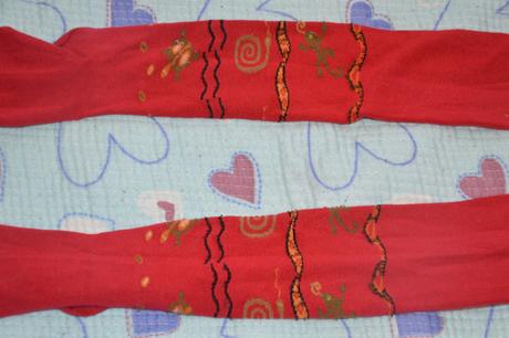 Punčošky punčocháče punčochy červené, 110