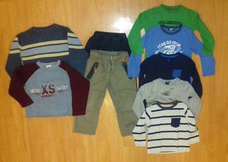 9 kusů pro kluka vel. 98/104, 104–116