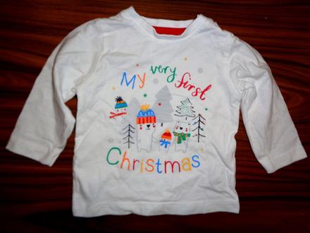 Krásné bílé vánoční tričko, 74
