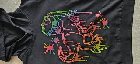 Chlapecká černá mikina s dinosaurem, 122, dopodopo, dopodopo,122