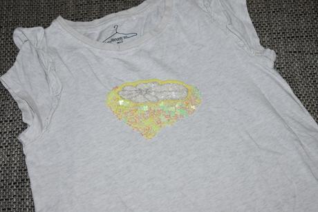 Melírové triko next s flitry, kol 2017, 140/146, next,140