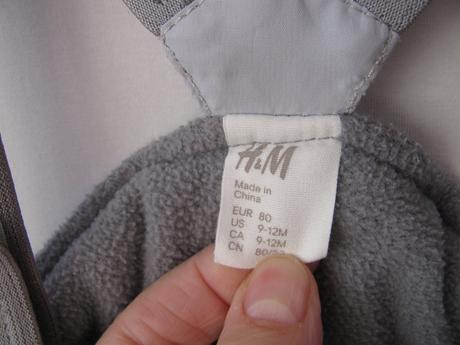 Šedé chlapecké oteplovačky h&m, h&m,80