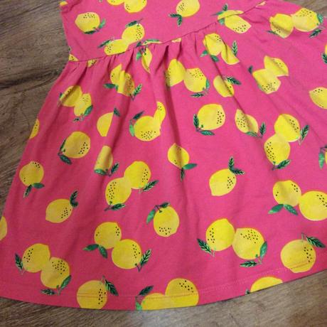 Bavlněné šaty s citróny, h&m,98