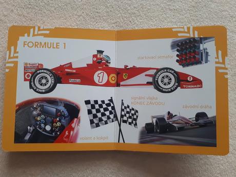 Knížka pro děti - děti poznávají - auta,