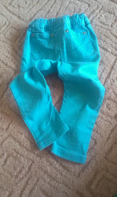 Krásné riflové kalhoty vel.92 top stav, f&f,92