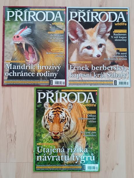 3 časopisy příroda 2014 č. 6, 7-8, 9, 