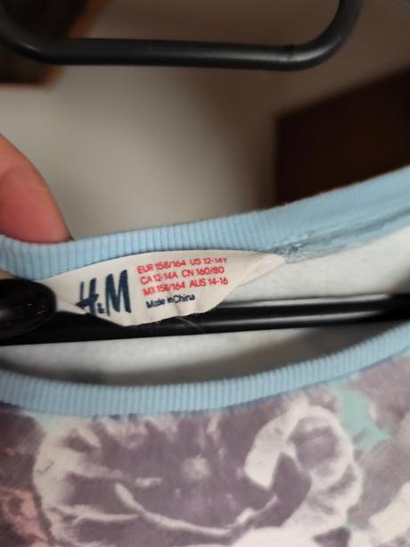 Kytičková mikina h&m 158/164, xs, h&m,164