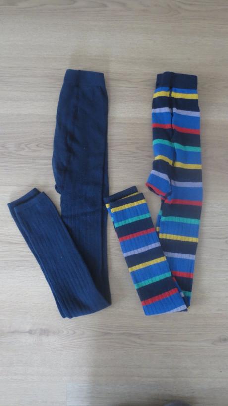 2x pletené legíny 146-152, tchibo,146