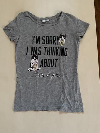 Triko s kočkou, vel s, cropp, s
